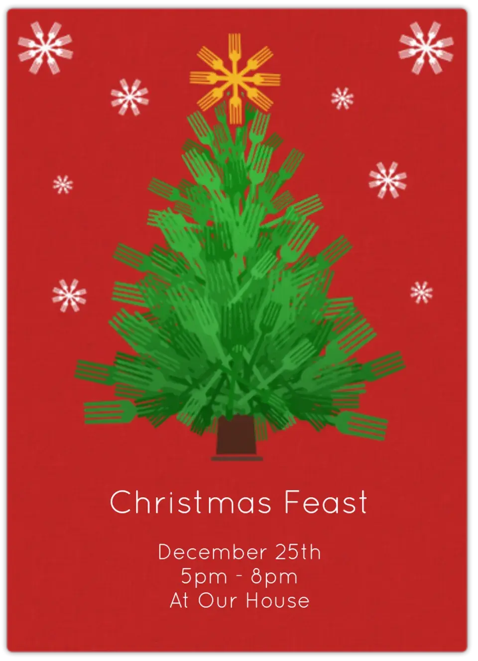 Christmas Meal card