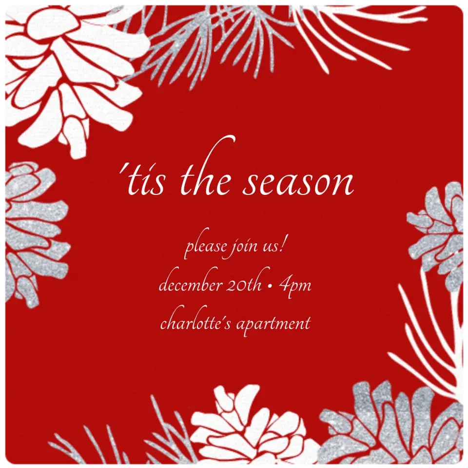 Pine Cones card