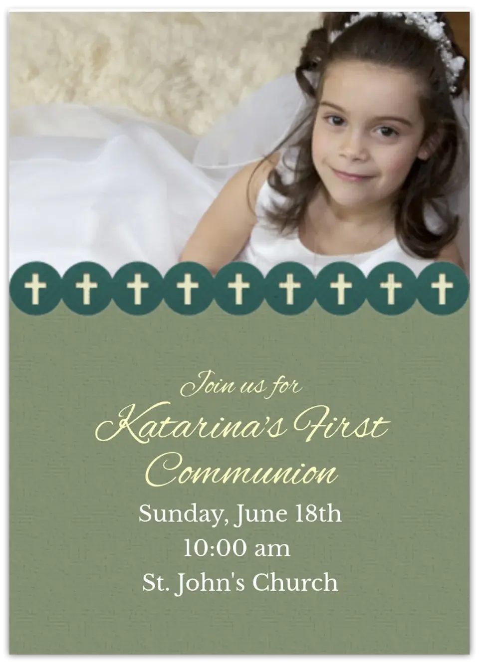 Communion Photo card image