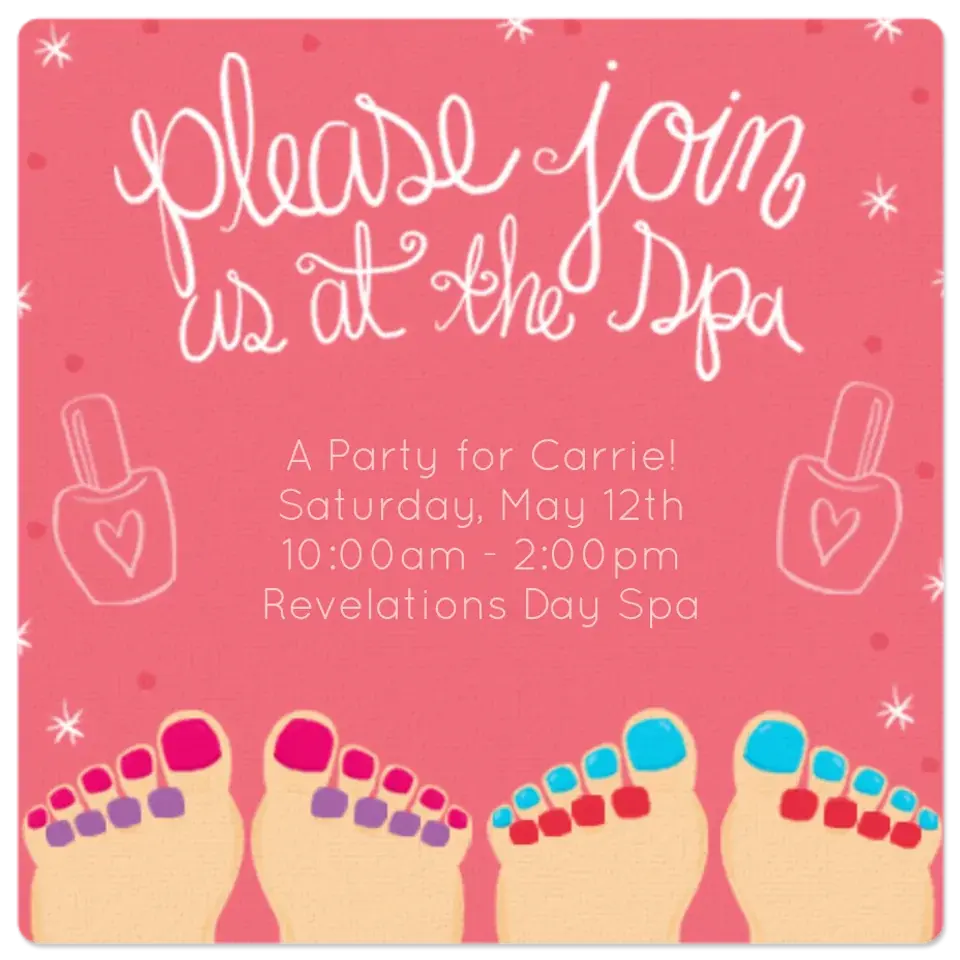 Spa Day card