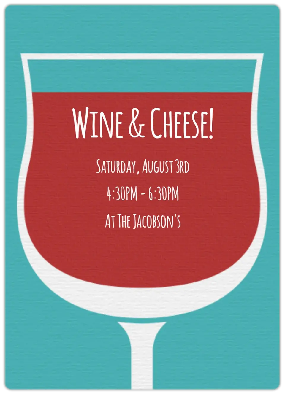 Wine Time card