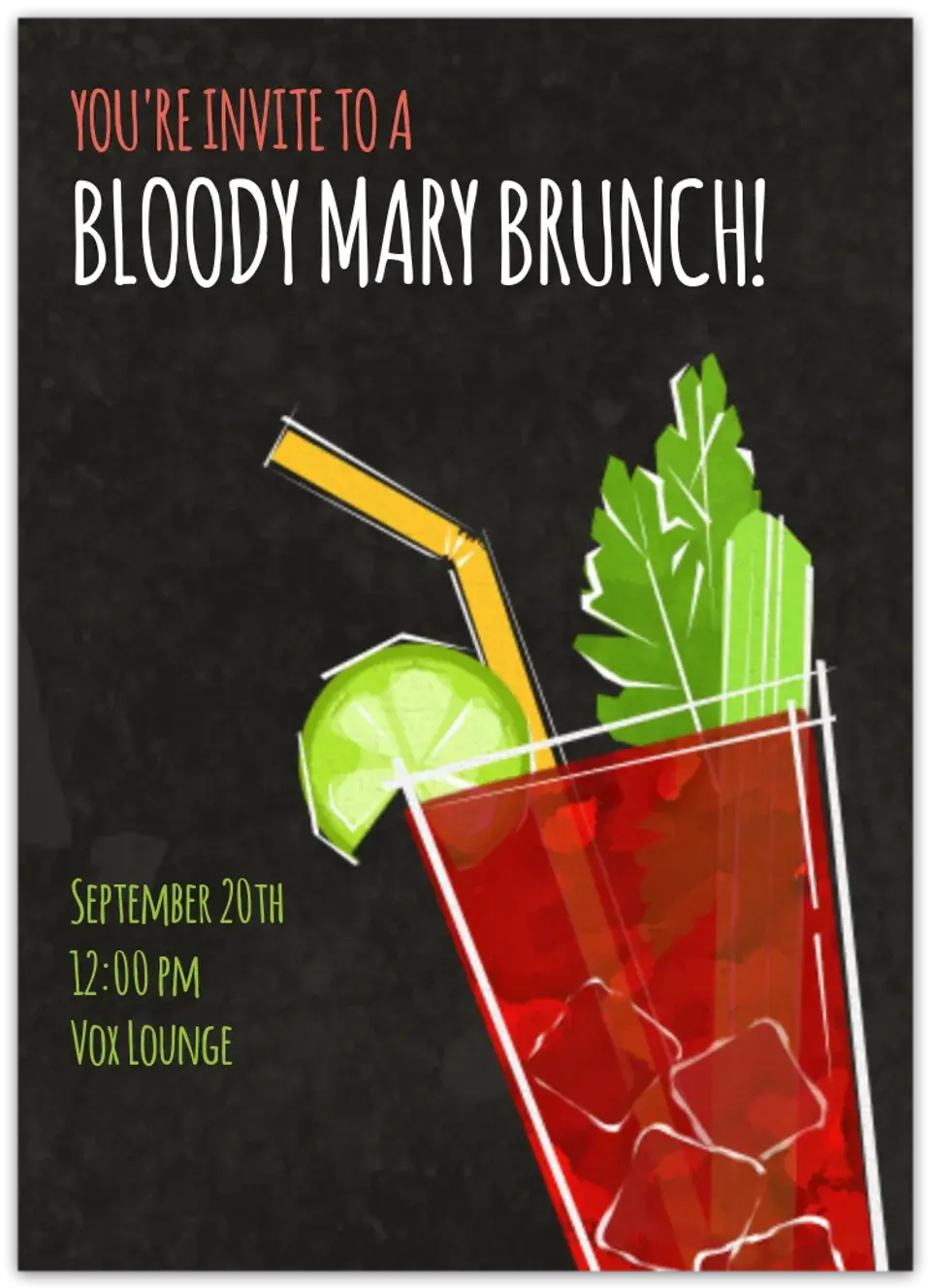 Bloody Mary card