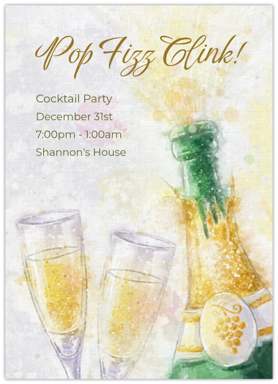 Pop Fizz Clink card