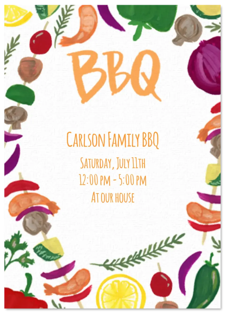 Summer Cookout card image