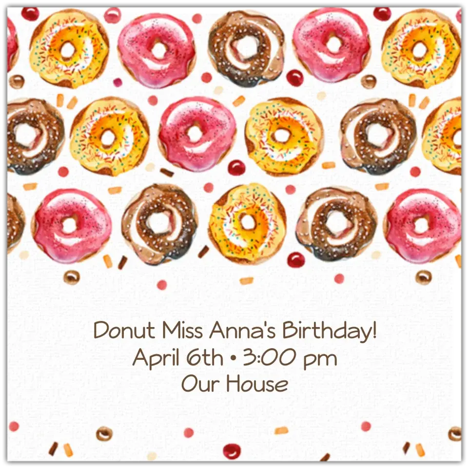 Donuts card