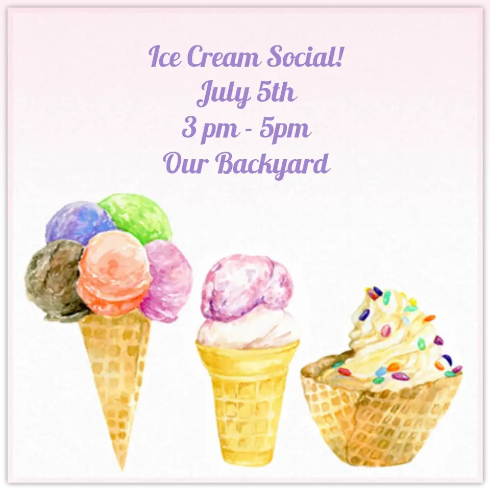 Ice Cream Social card