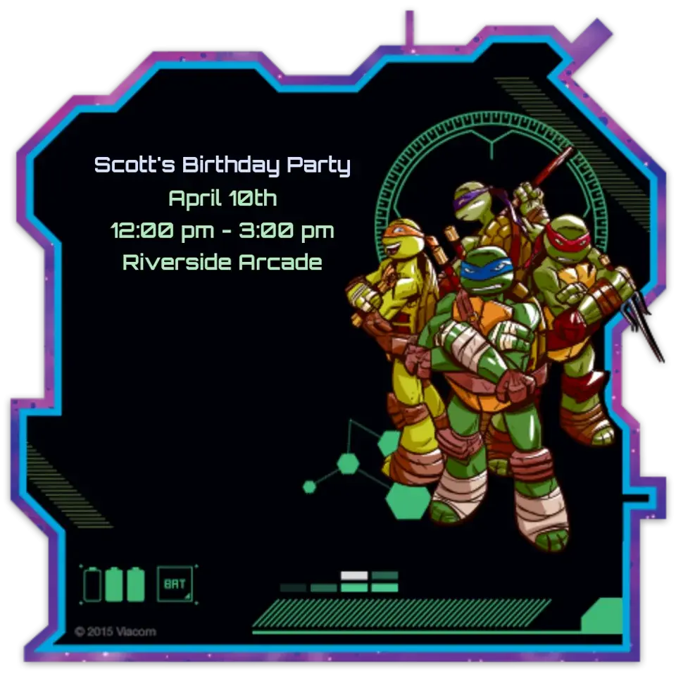 TMNT Tech card