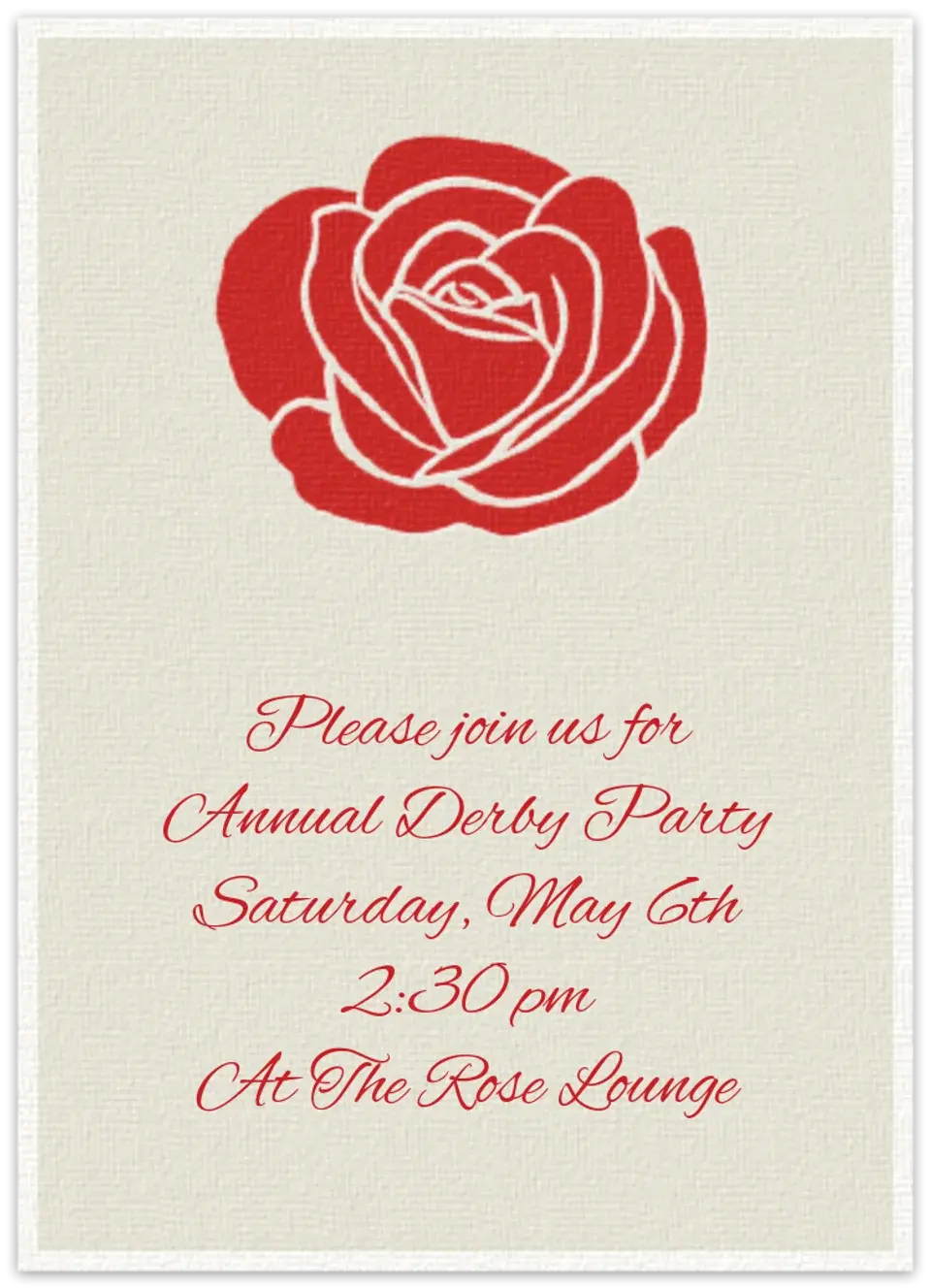 Garden Rose card