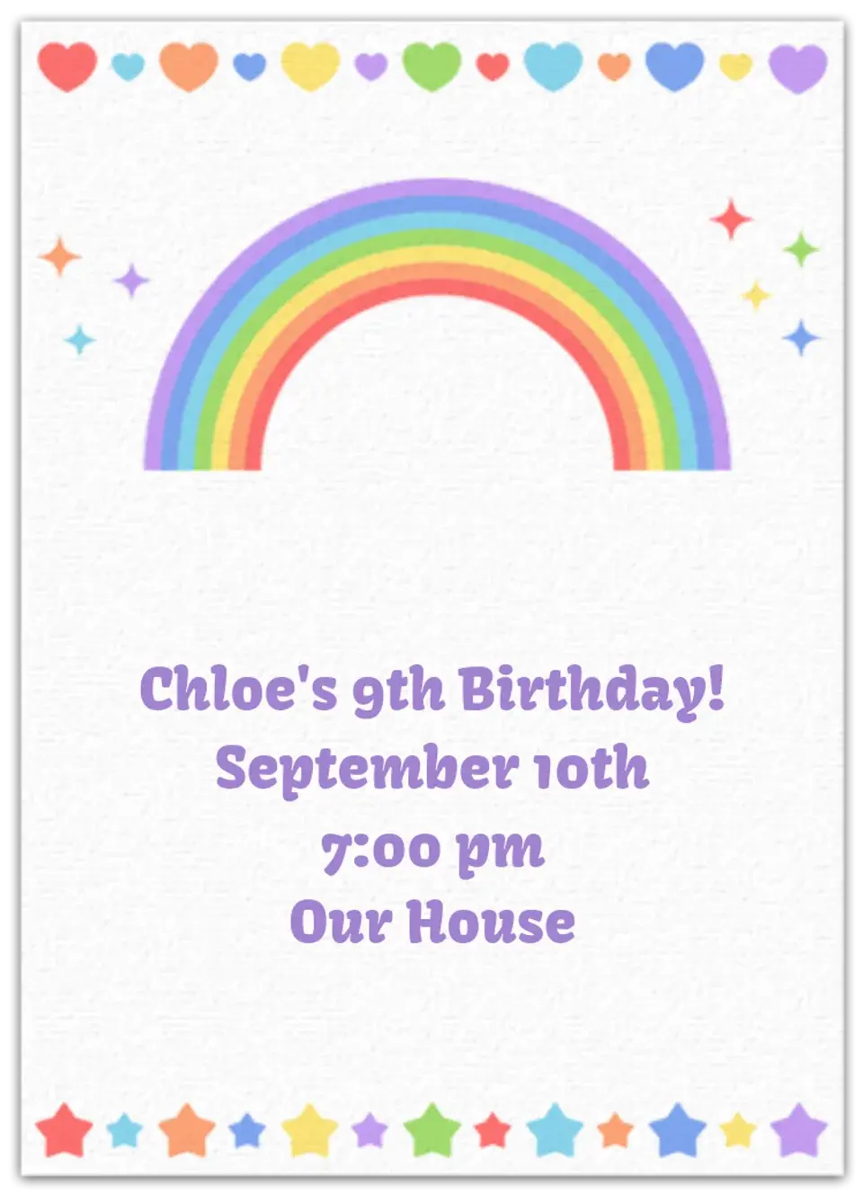 Rainbow card