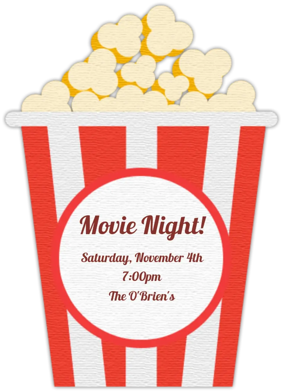 Popcorn card