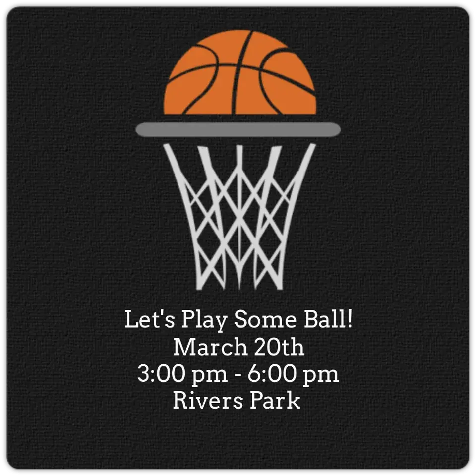 Basketball Net card