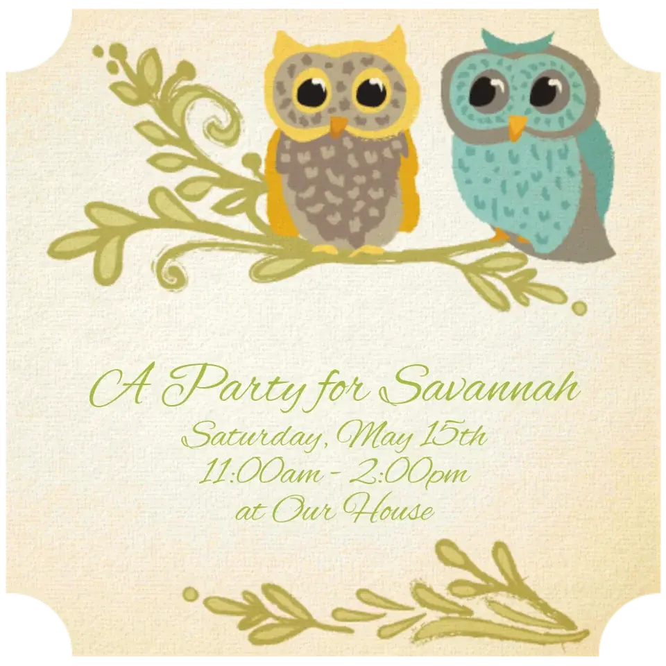 Baby Owls card