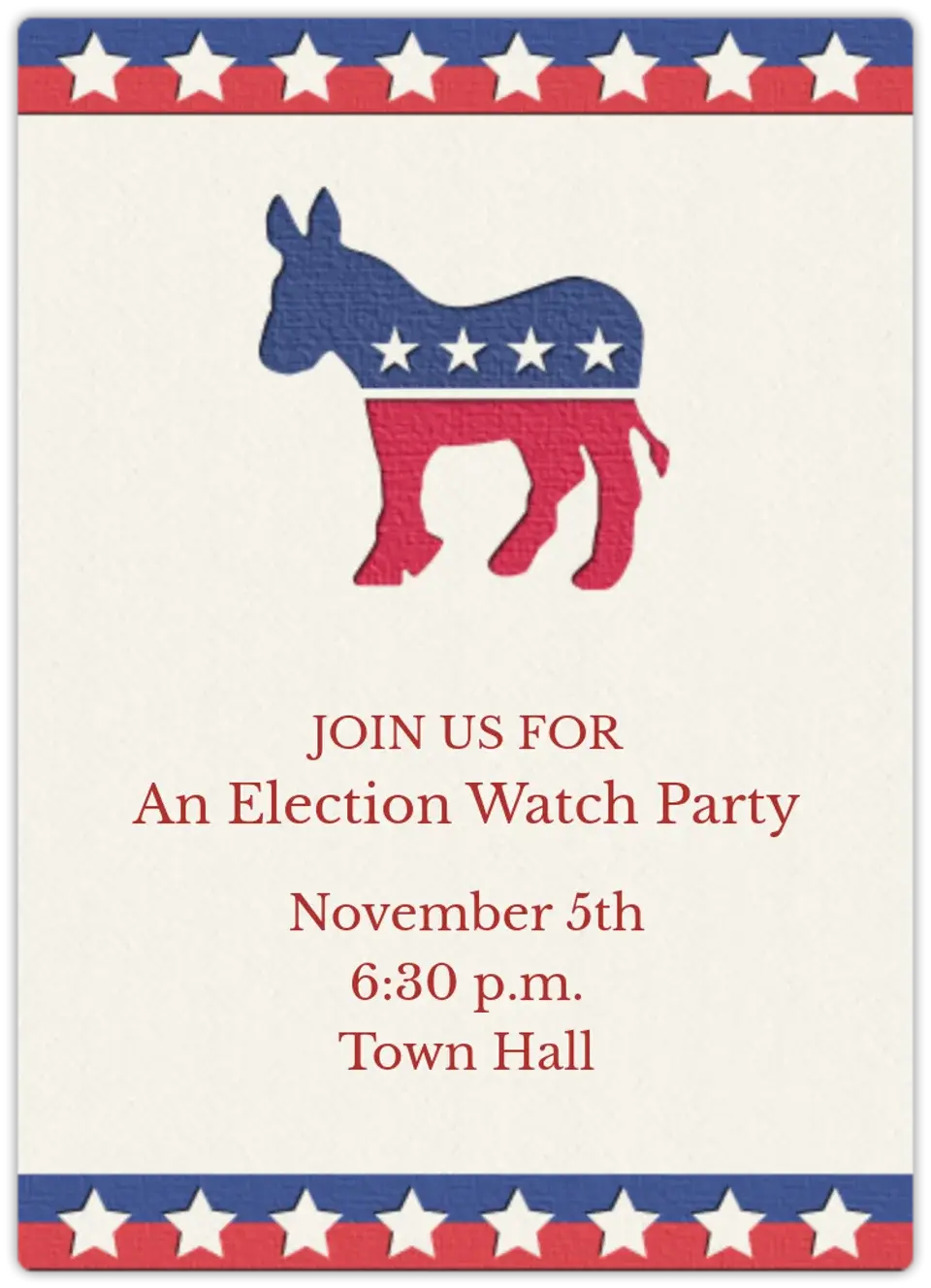 Democratic card image
