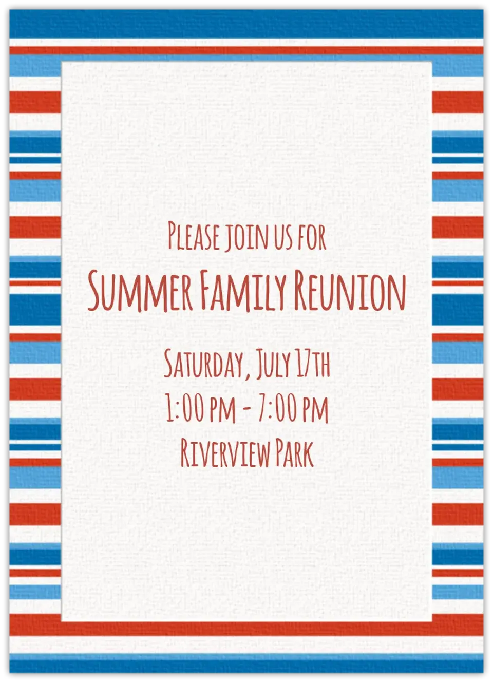 Patriotic Stripes card