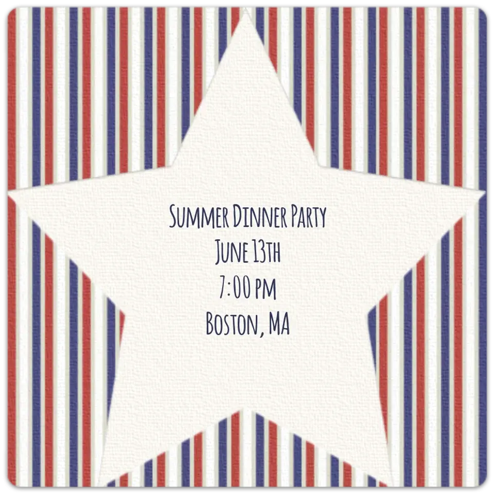 Patriotic Star card
