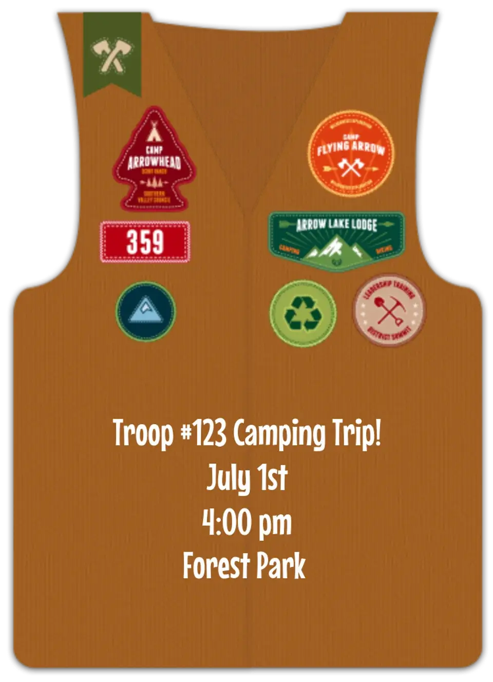 Scout Merit Badge card