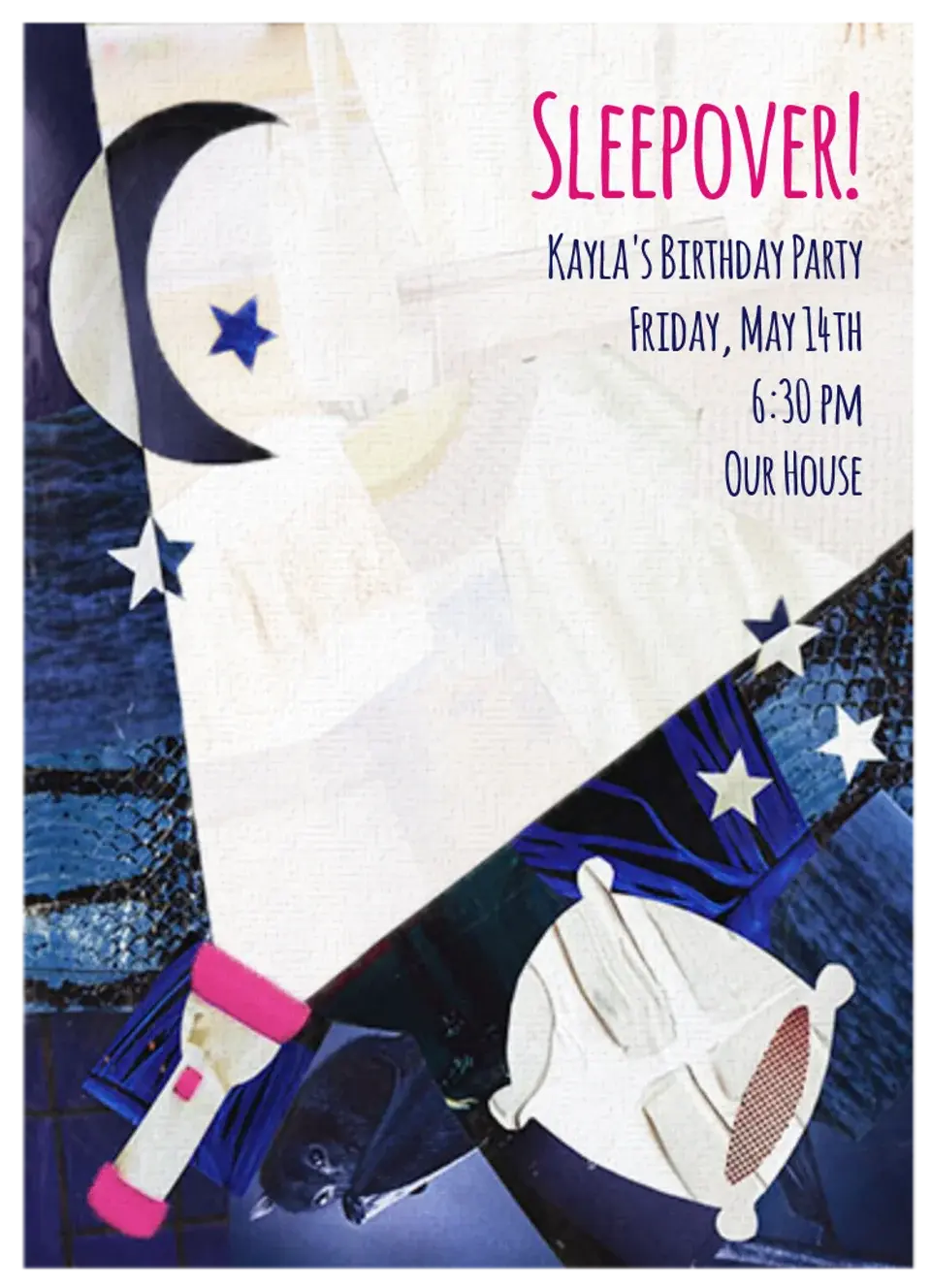 Starry Night Sleepover card