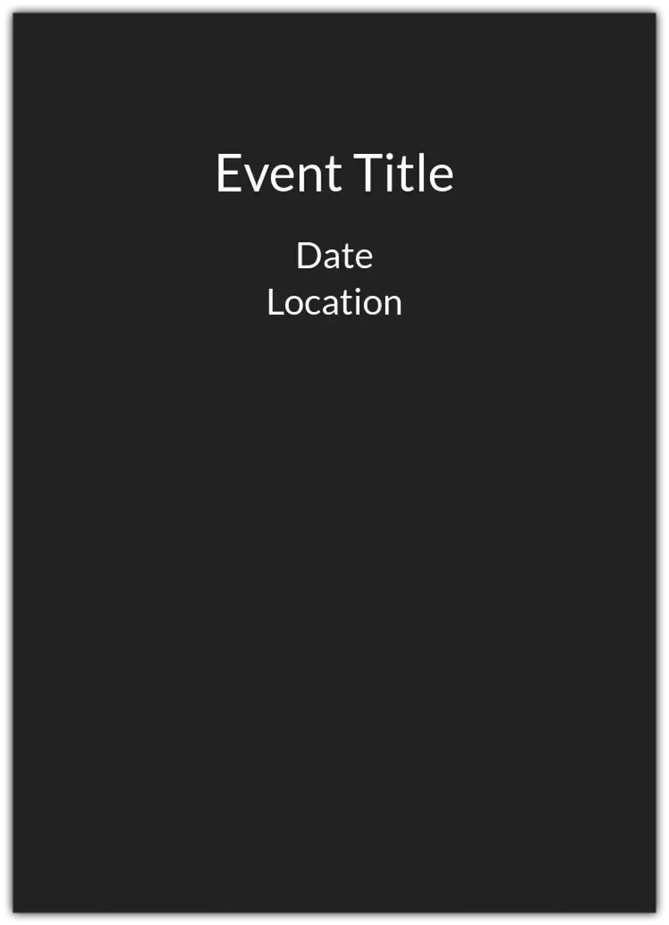Black card image