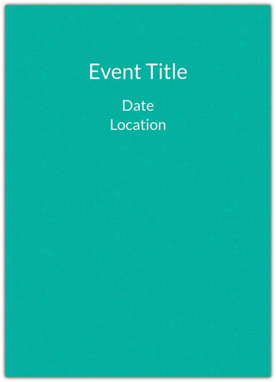 Turquoise card image