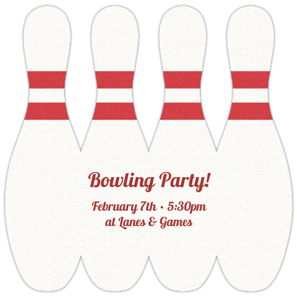 Bowling Pins card