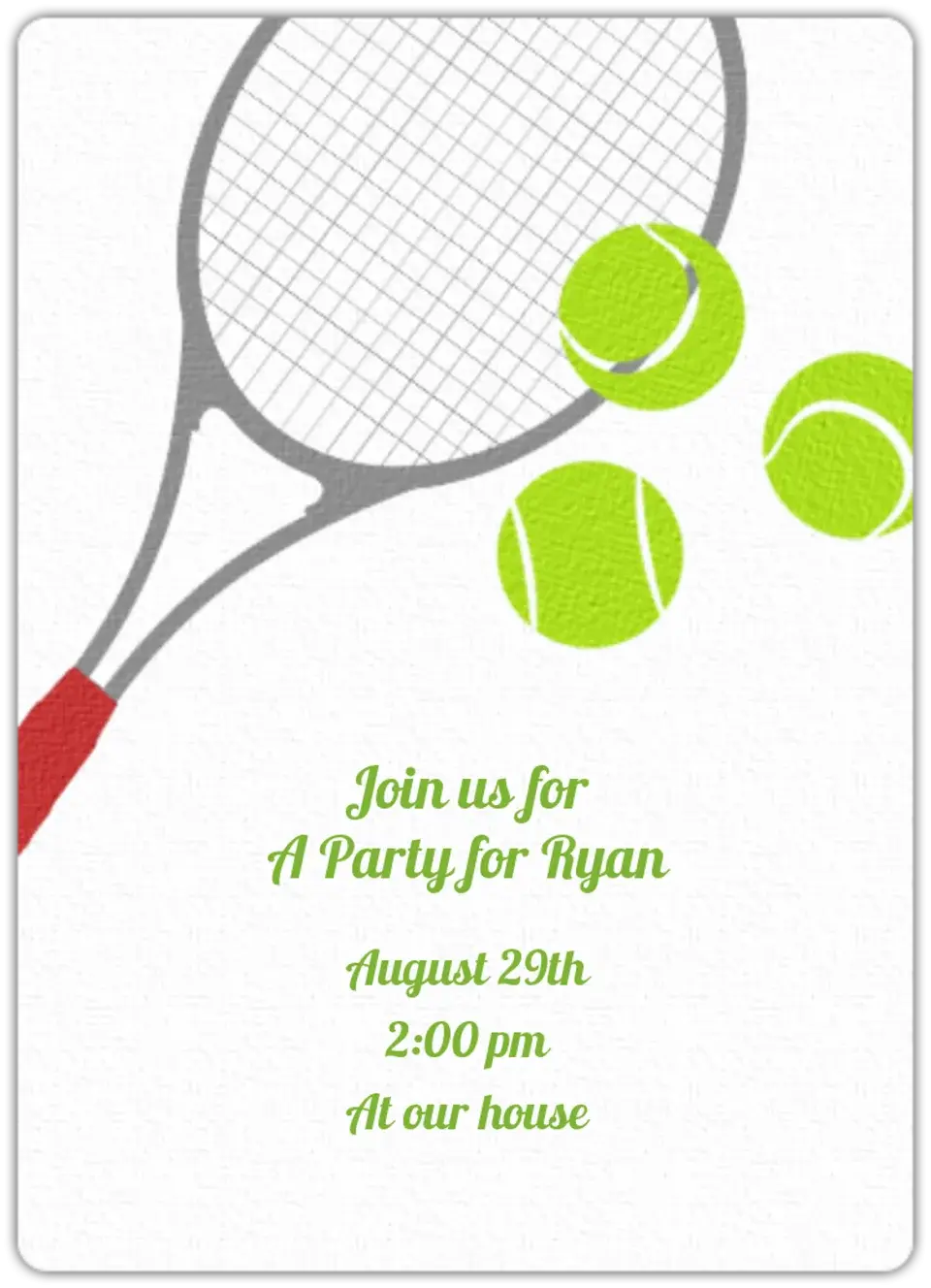Tennis card image