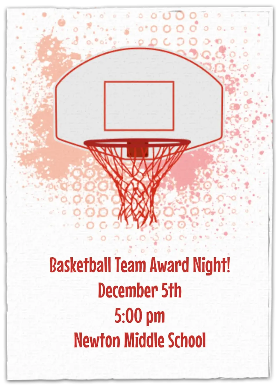 Backboard card