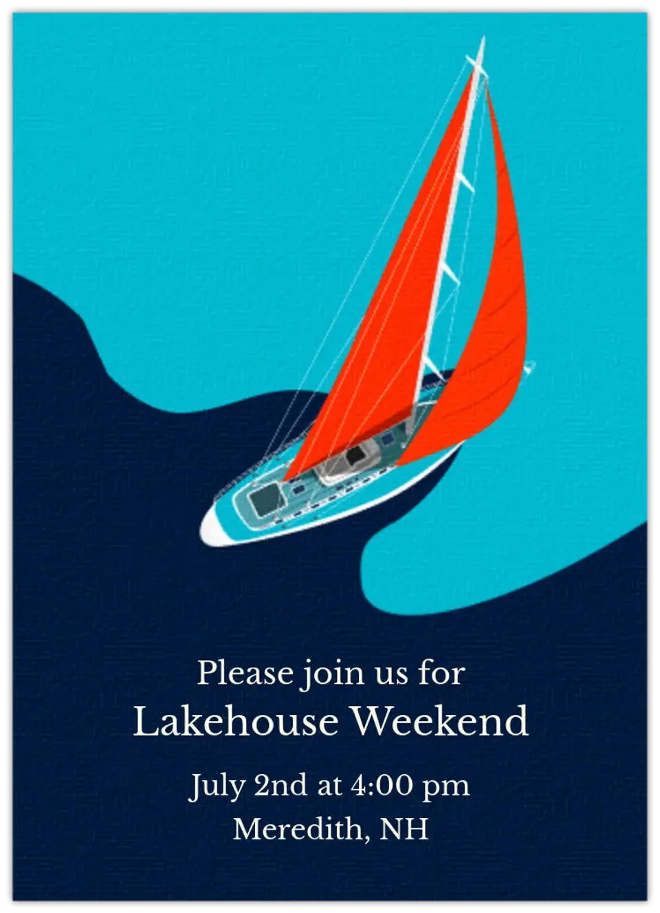 Summer Sailing card