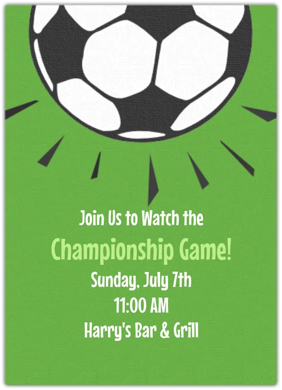 Soccer Blast card