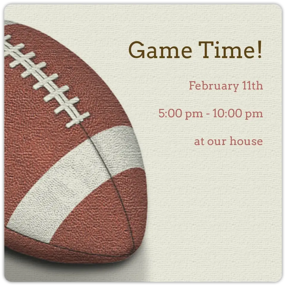 Football Laces card