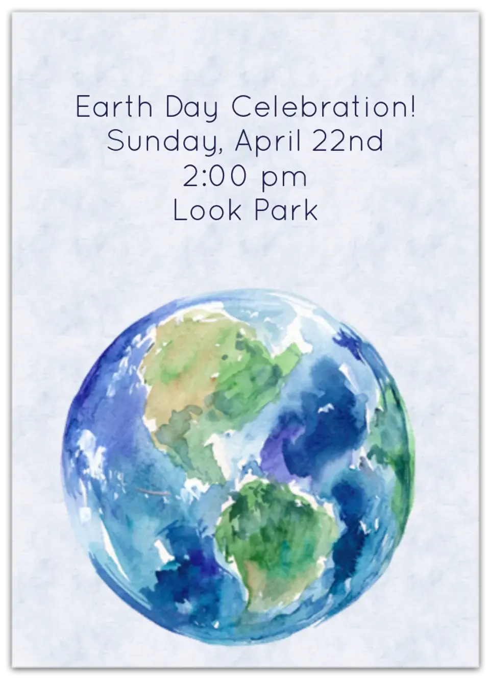 Planet Earth card