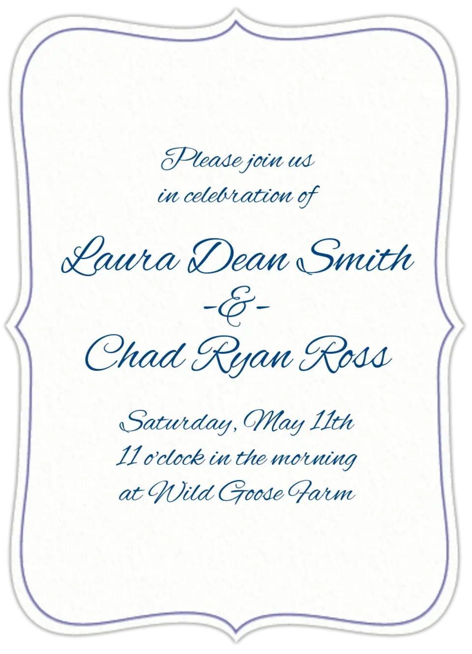 Formal Die Cut card image