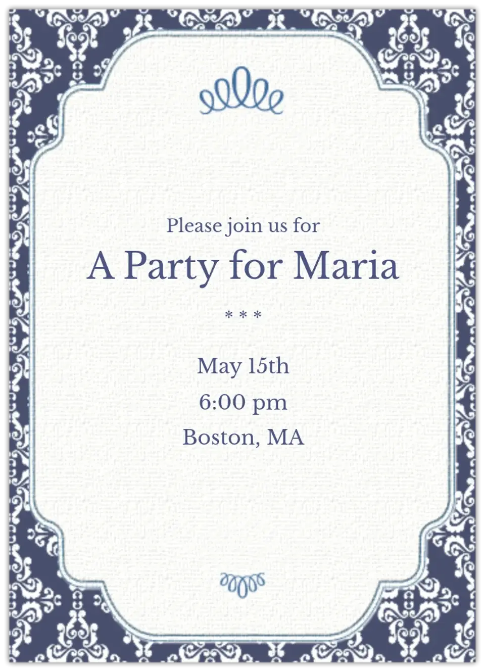 Formal Border card
