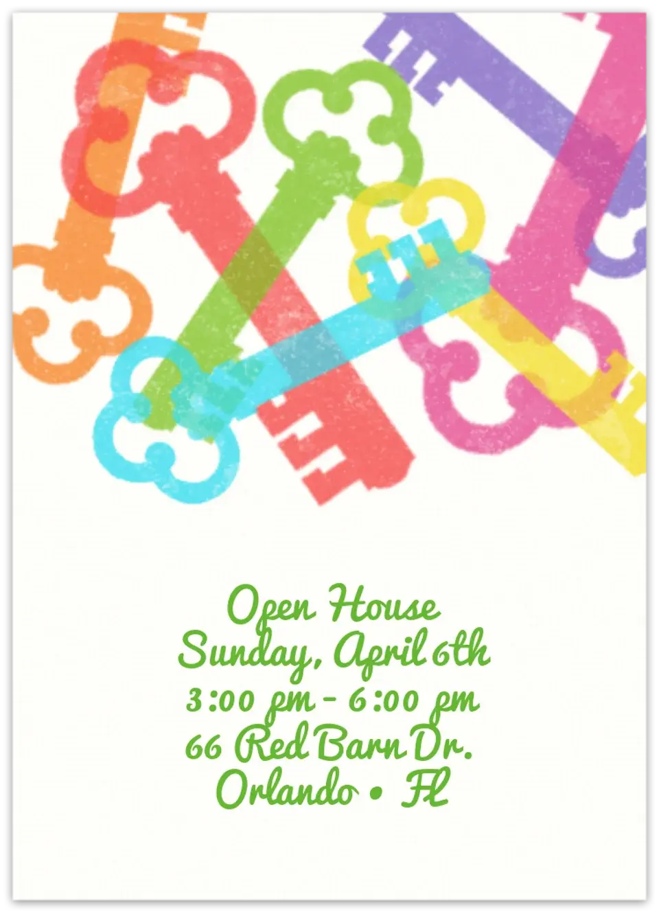 House Keys card