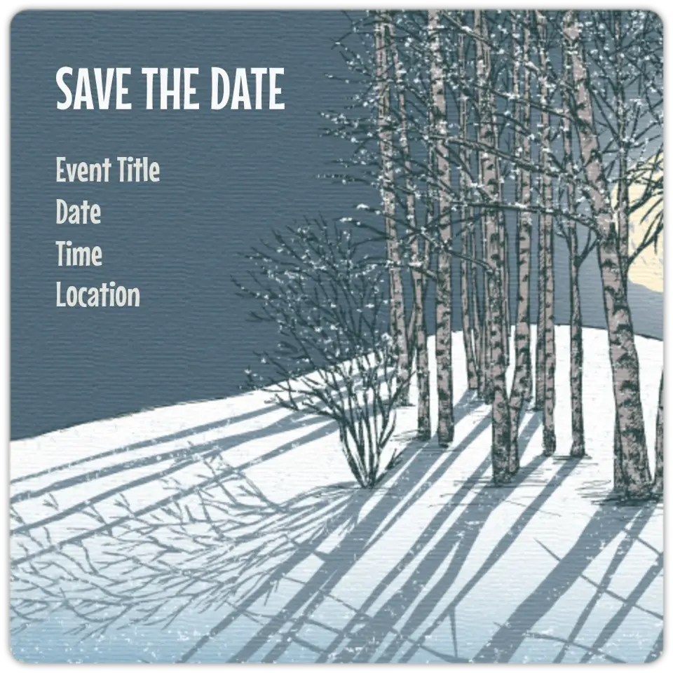 Winter Night card