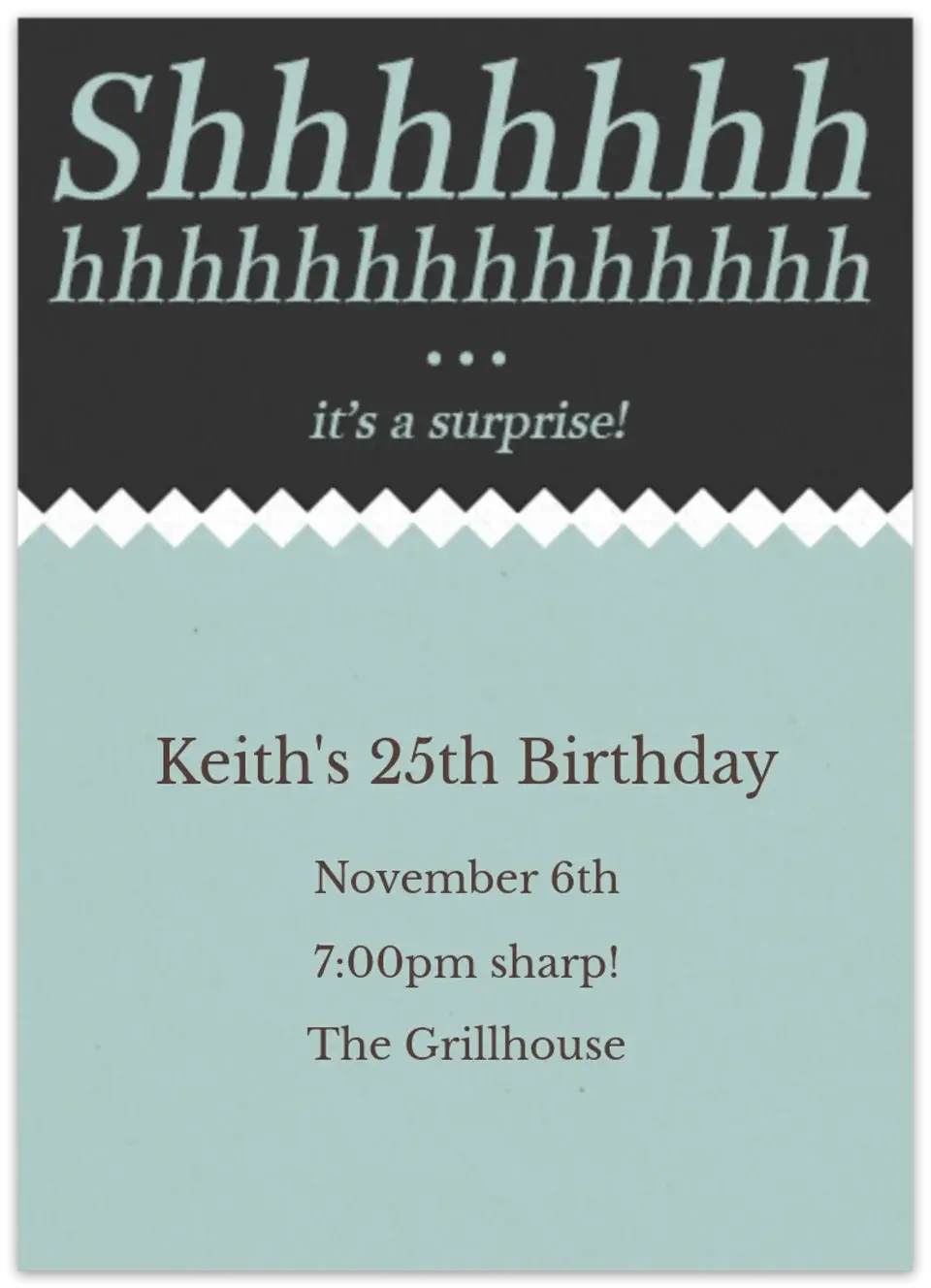 It's a Surprise card
