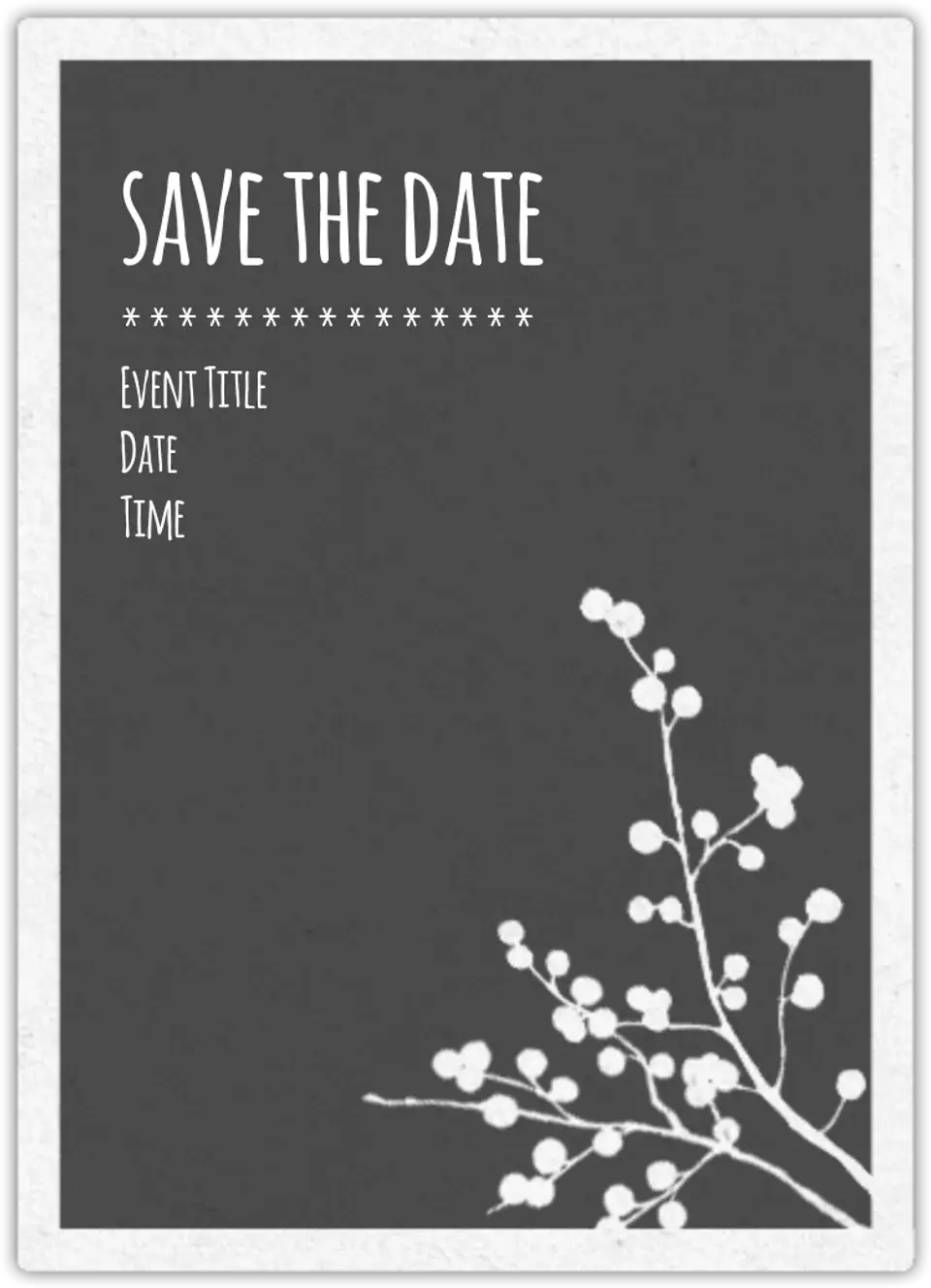 Snowy Branches card