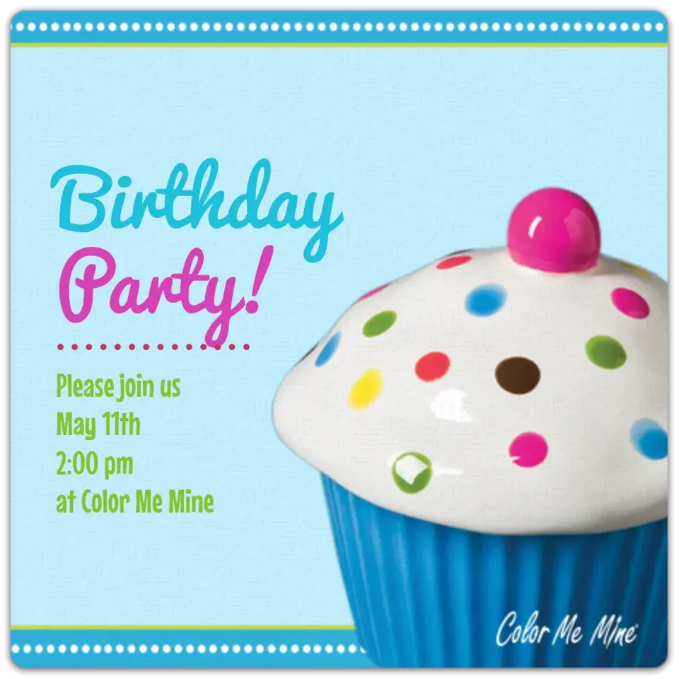 Color Me Mine | Birthday card image