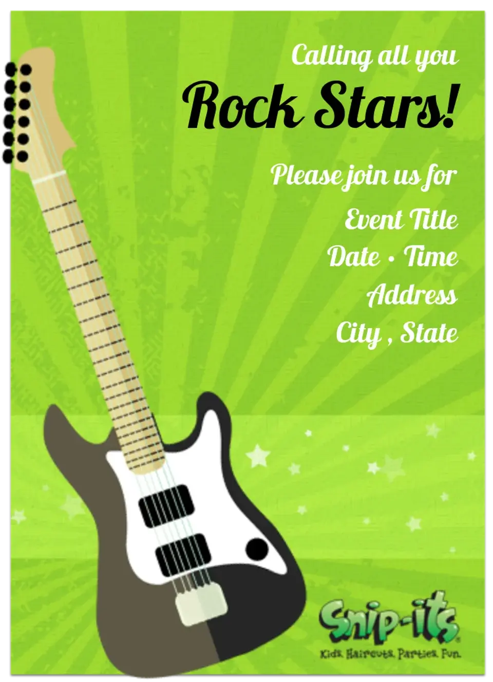 Snip-Its | Rock Star card