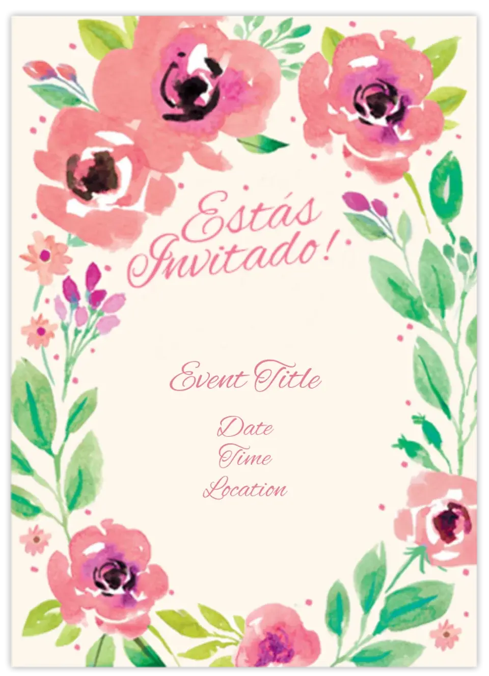 Summer Blossoms Party card image