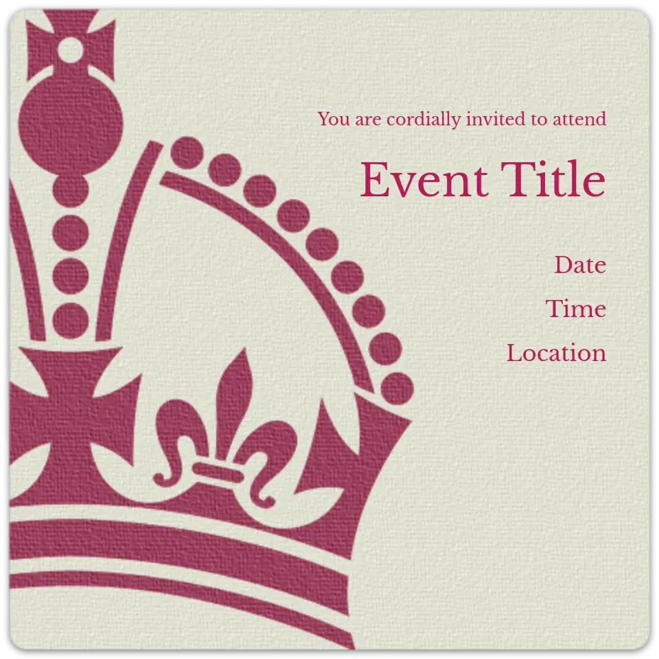 Ornate Crown card
