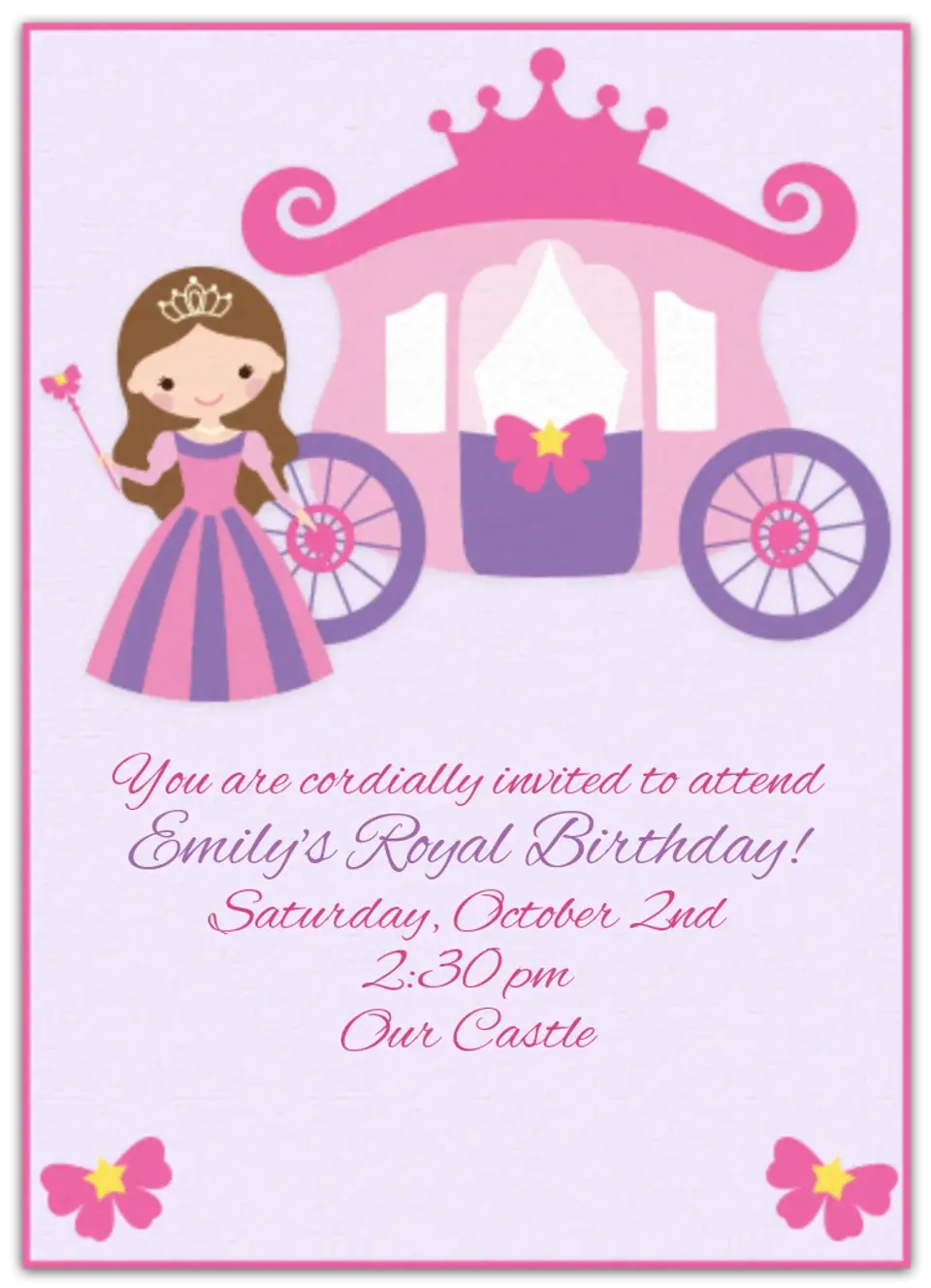 Royal Carriage card