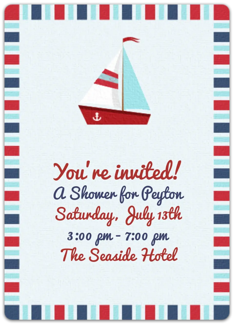 Sailboat card