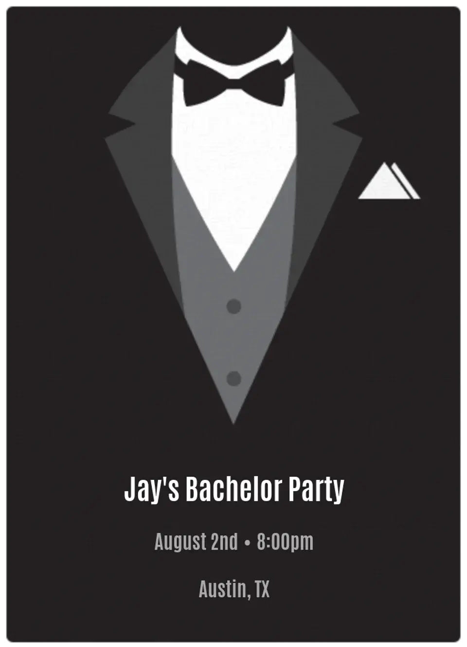 Tuxedo card image