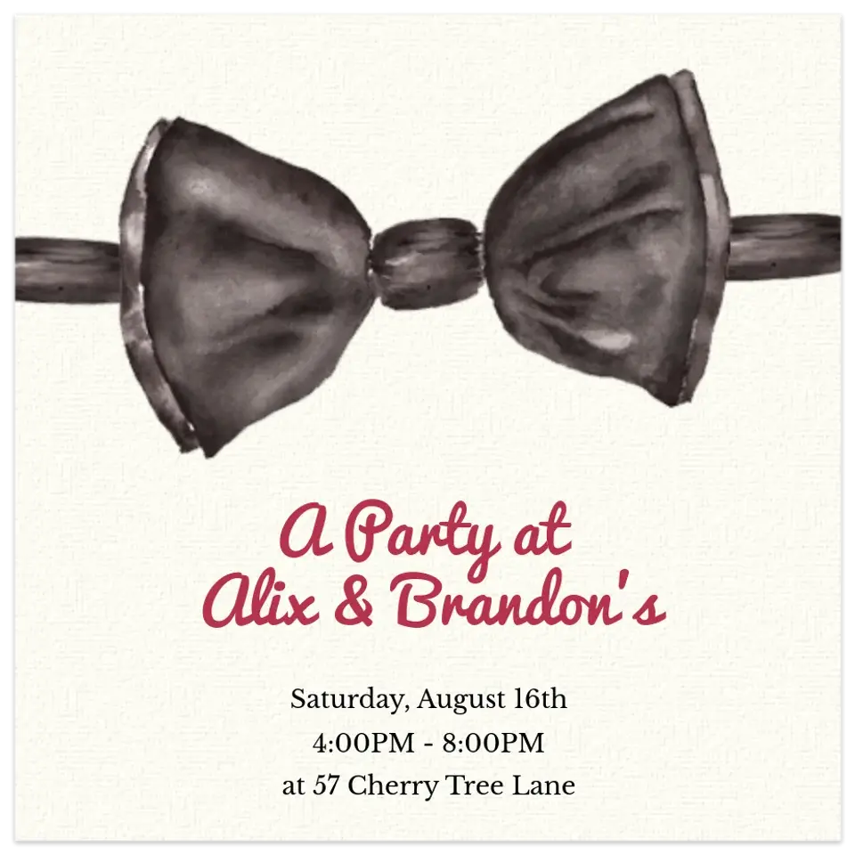 Bow Tie card
