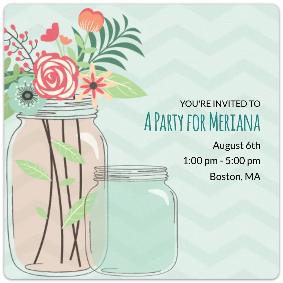 Summer Mason Jar card image