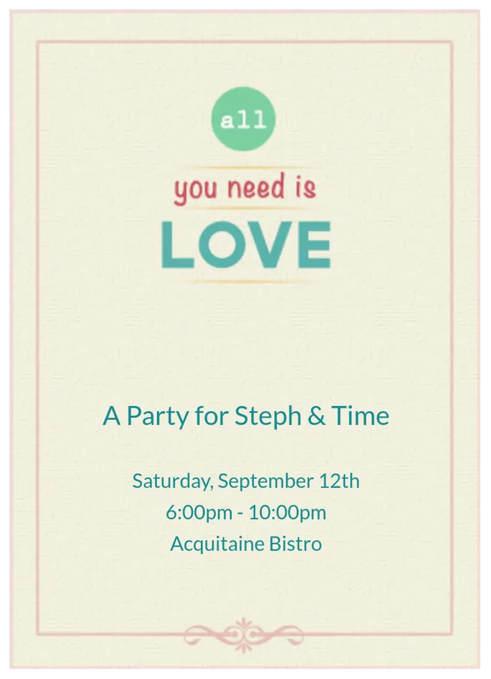 All You Need card