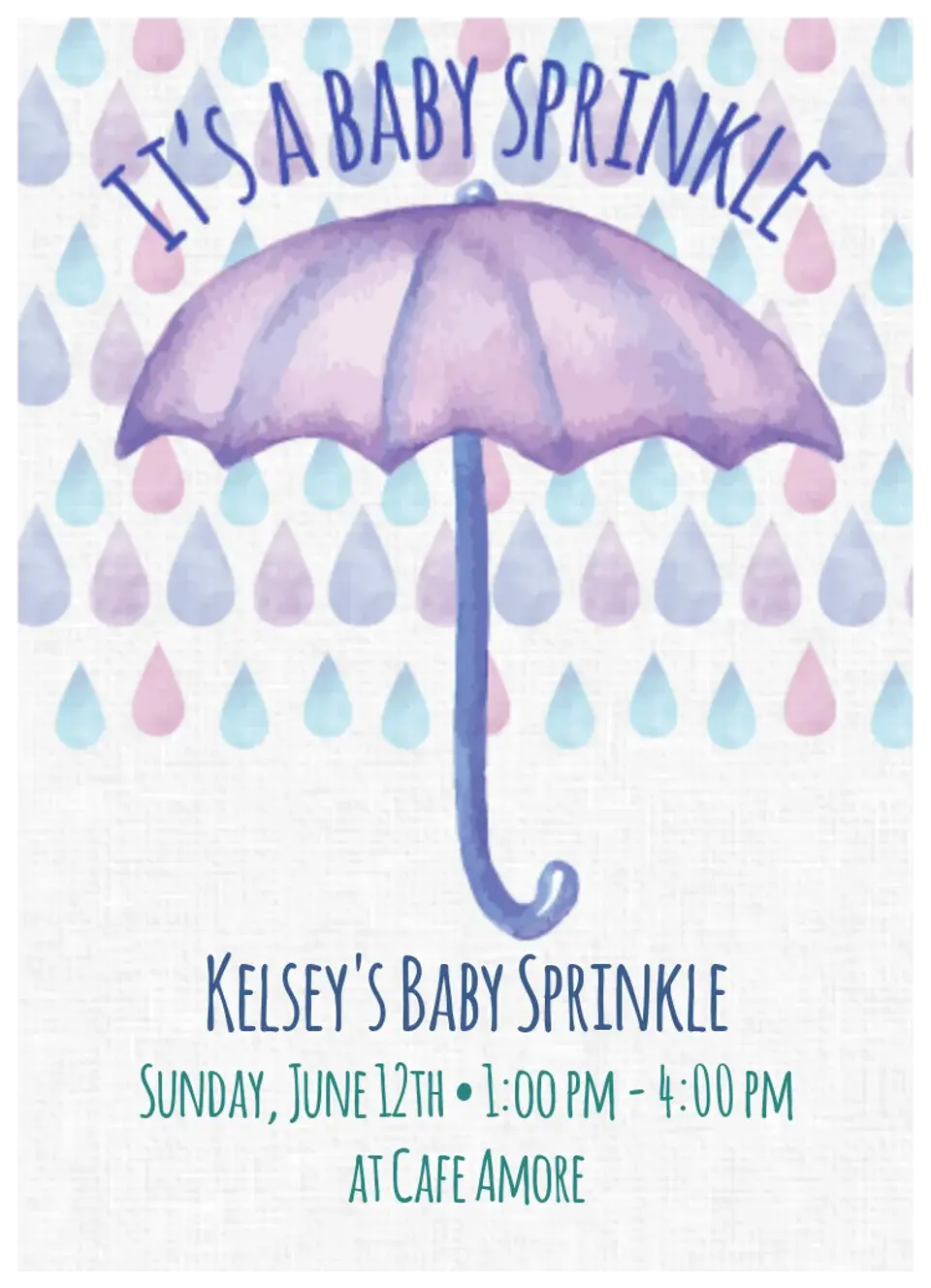 It's A Baby Sprinkle card