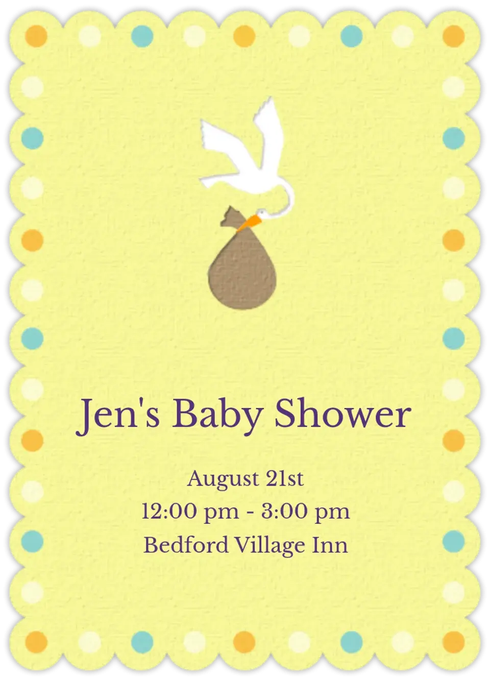 Summer Stork card