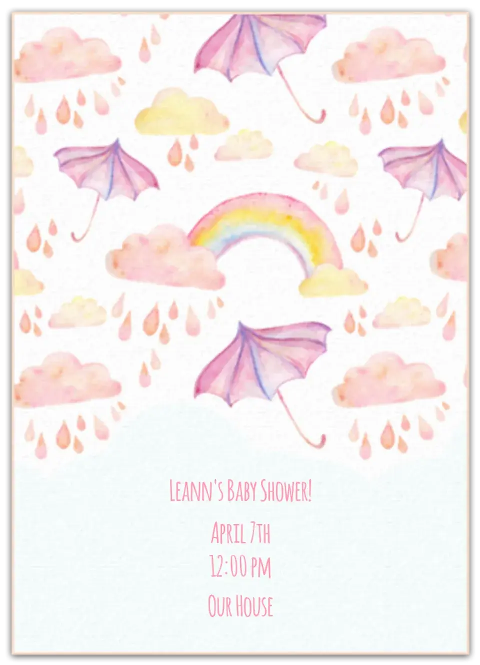 Umbrellas card