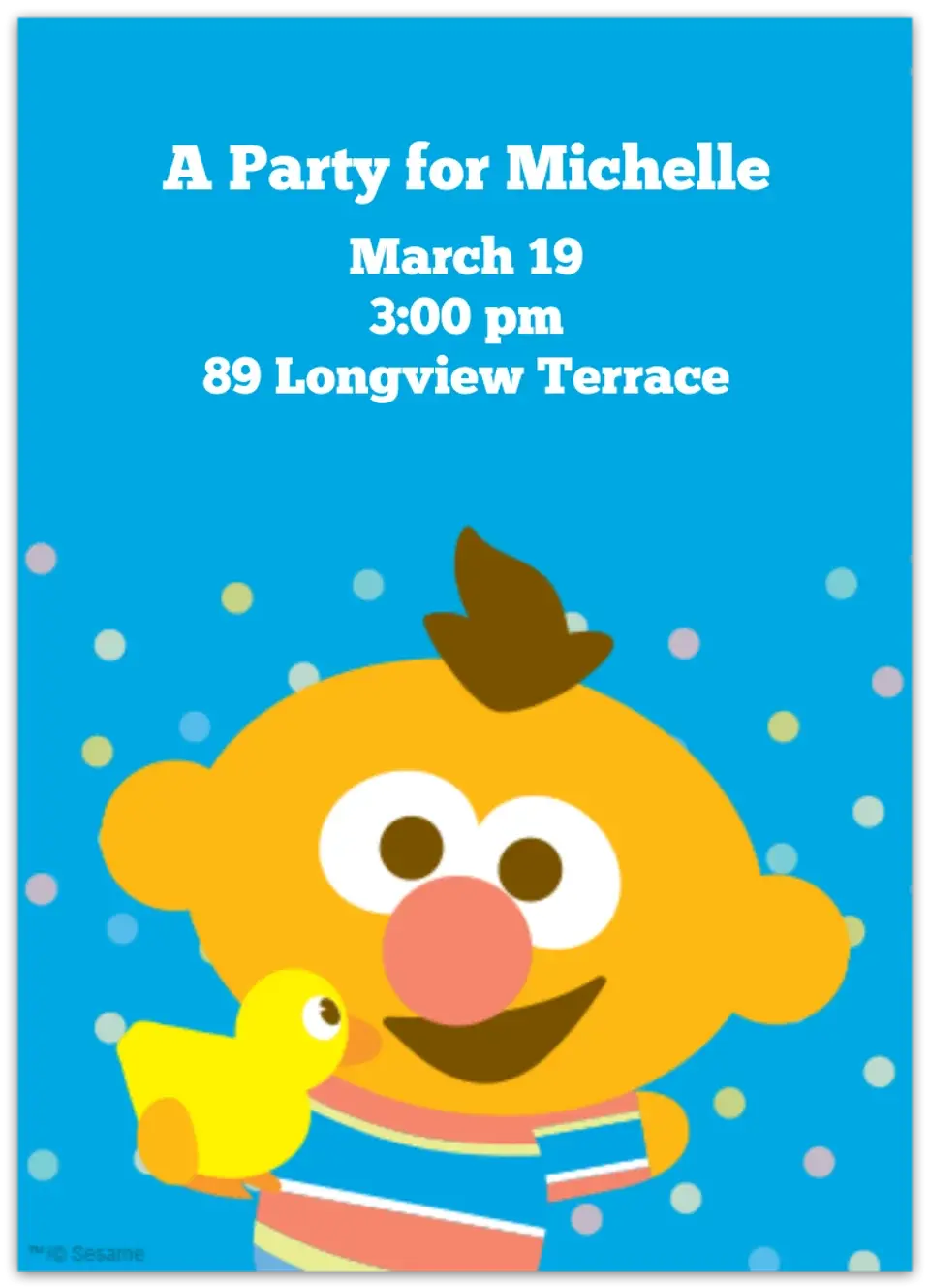 Baby Ernie card